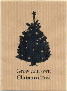 Grow Your Own Christmas Tree seed packet